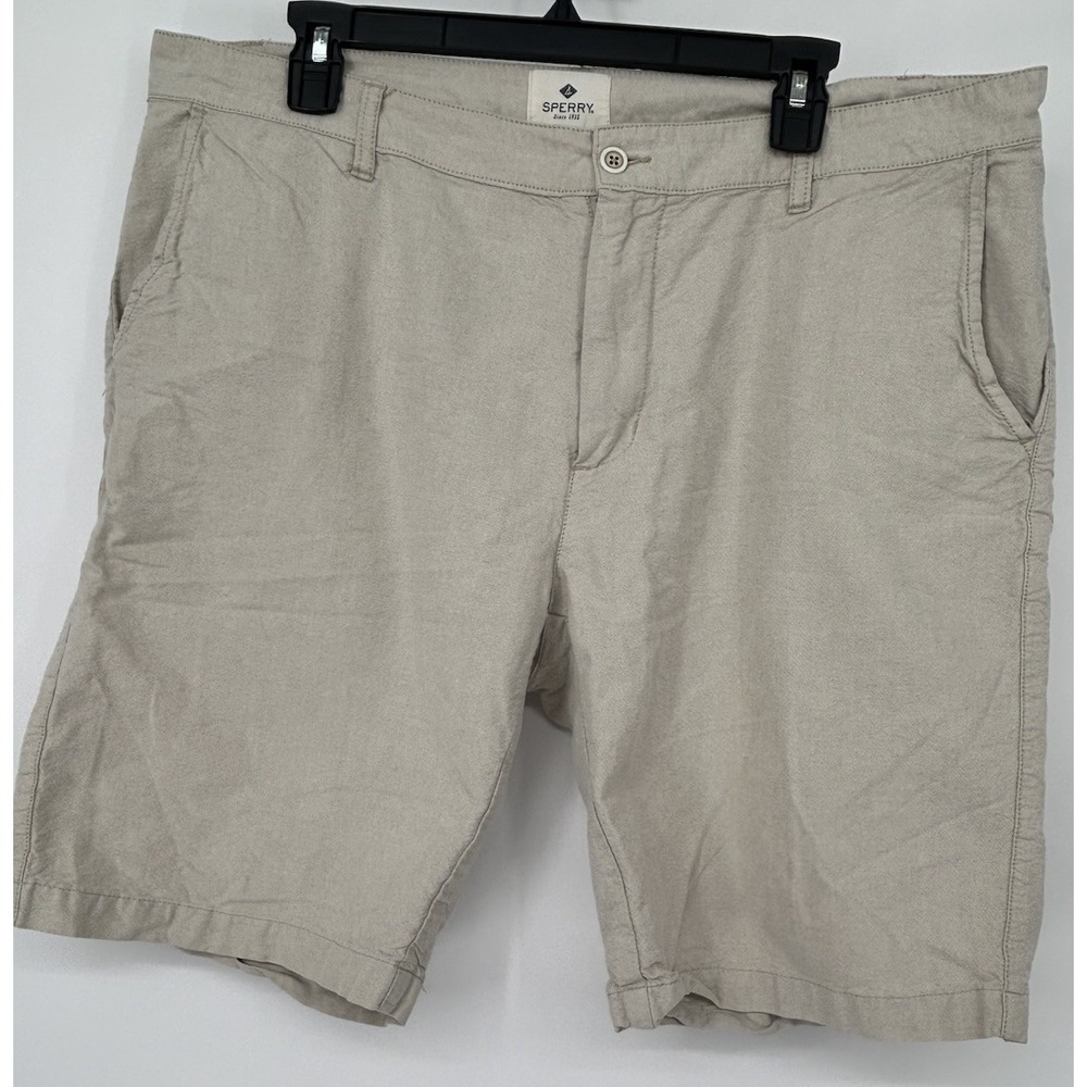 New Sperry Air Soft Chino Shorts Mens 40 Casual 10 Inseam Pockets Stretch Preppy